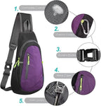 TITECOUGO Small Sling Bag, Lightweight Crossbody Backpack - Image 5