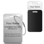 Stainless Steel Personalized Luggage Tags by PersonalizedPerfectionAwaits