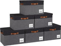 GhvyenntteS Storage Bins with Lids 6 Pack, Large Storage Baskets with Lid and 3 by GhvyenntteS