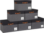 GhvyenntteS Storage Bins with Lids 6 Pack, Large Storage Baskets with Lid and 3 by GhvyenntteS