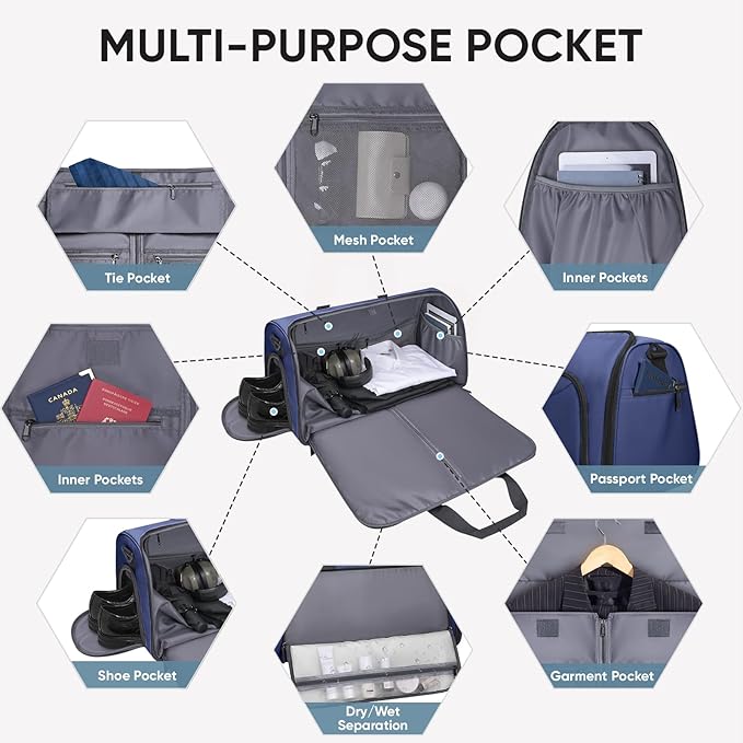 BALEINE Convertible Garment Bag - Image 3