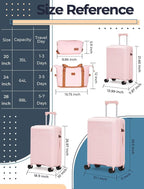 Luggage Sets 5 Piece, Suitcases - Image 7