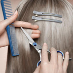 MEUUT Hair Cutting Scissors Set 6.5 Inch - Sharp Barber Haircut Scissors with Styling Comb & No-Snag Clips for Professional and Home Haircuts, Japanese Steel Blades