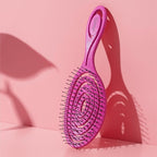 Ninabella Mini Spiral Brush - Hair Brush Detangler for Women - Pro Shower for Curly or Thick Hair - Detangling Vent Hairbrushes -Pink