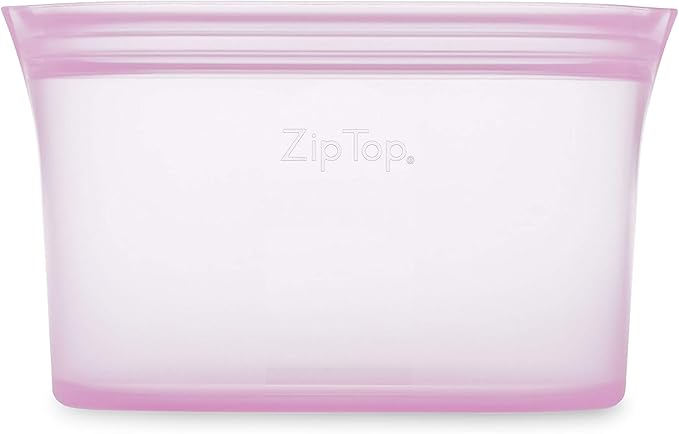 Zip Top Reusable Food Storage Bags | Small Dish | Silicone Meal Prep Container - Image 2