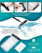 Hiearcool Universal Waterproof Phone Pouch, IPX8 Cell Phone Waterproof Case Up - Image 5