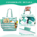 VASCHY Beach Bag for Women, Large Waterproof Sandproof Fold-able Packable Pool - Image 4