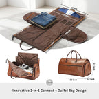 STOVER Garment Travel Duffle Bag, Large 2-in-1 Convertible Carry-on Luggage - Image 2