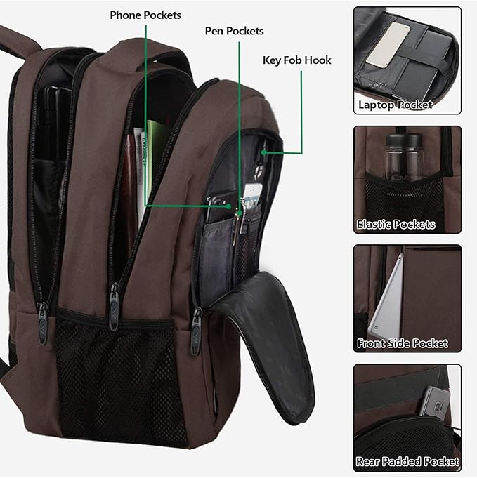 MATEIN 15-inch Laptop Backpack, School Backpack - Image 6
