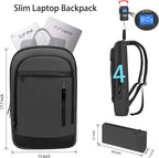 Business Backpack for Men Lightweight Commute Laptop Backpack Anti-Theft Water - Image 2