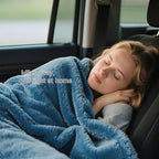 Melissa Large Travel Blanket and Inflatable Pillow Set - Image 3