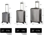 TRAVELKING All Aluminum Carry On Luggage - Image 5
