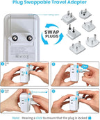 VINTAR Universal Travel Adapter Kit, International Power Adapter - Image 2