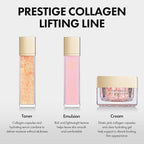 Prestige Collagen Lifting Emulsion - Age-defying, Firming and Hydrating Facial Moisturizer with 5 Peptides, Volufiline, Gigawhite & Ectoine - Korean Skin Care for All Skin Types 4.56 Fl Oz