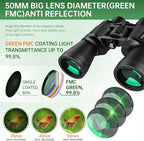 20x50 High Powered Binoculars for Adults, Waterproof Compact Binoculars - Image 5