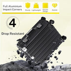 Krute Luggage 24 Inch Aluminum Frame Zipperless Suitcase - Image 8