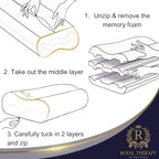 Memory Foam Pillow, Pillow for Neck and Shoulder Pain, Side Sleeper Pillow for - Image 6