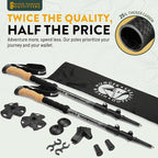 100% Carbon Fiber Trekking Poles by USA Brand - Image 2