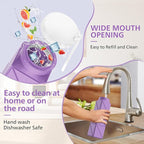 610ml Collapsible Water Bottles Upgrade Foldable Water Bottle BPA Free Reusable - Image 3