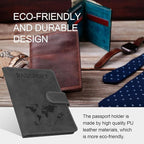Passport Holders, RFID Blocking Credit Card Holder, PU Leather Vaccine Card - Image 5