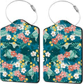 2 Pcs Floral Luggage Tag for Suitcases by Unknown