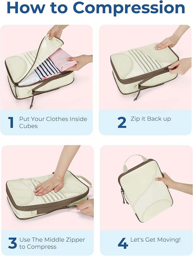 BAGSMART Compression Packing Cubes - Image 5