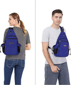 MOSISO Sling Backpack, Canvas Crossbody Hiking Daypack Bag - Image 6