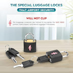2 Pack TSA Approved Luggage Locks - Image 4