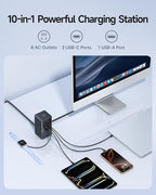 Baseus Charging Station 67W, 10-in-1 USB-C PD Fast Charging Desktop Charger - Image 2