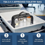 ANRUI TSA Approved Toiletry Bag, Makeup Bag - Image 3