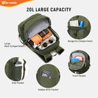 SKYSPER Small Hiking Backpack for Men Women 20L RFID Packable Daypack - Image 3