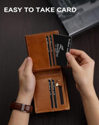 Swallowmall Mens Wallet Rfid Blocking Genuine Leather Bifold Wallets - Image 4
