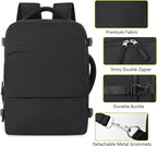Travel Backpack for Women Men, Travel Laptop Backpack w/USB Charging Port - Image 5