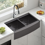 36-Inch Undermount Kitchen Sink Workstation, 16 Gauge Stainless Steel Double - Image 2