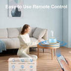 300ml Essential Oil Diffuser with Remote Control, 7-Color LED Lights, 4 Timer Modes, Quiet Ultrasonic Aromatherapy for Home, Office, Room, Small & Stylish Design