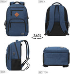 Blue Backpacks for Men, Backpack for School, School Backpack for Boys Teens - Image 7