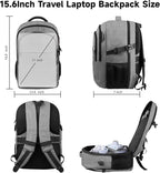 Lapsouno Business Laptop Backpack, Travel Backpack, 15.6 Inch Carry on Backpack - Image 6