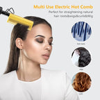 DAN Technology hot Comb Electric for Wigs,450℉Small hot Comb for Edges,Low and high Temperatures, Hair straightening Comb for Black Hair,Portable & Dual Voltage for Travel & Home…
