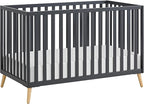 Oxford Baby Cozy Nest Convertible Island Crib, Midnight Slate/Natural by OxfordBaby