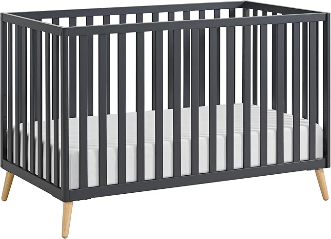 Oxford Baby Cozy Nest Convertible Island Crib, Midnight Slate/Natural by OxfordBaby