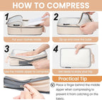 BAGAIL 6 Set Ultralight Compression Packing Cubes Packing Organizer - Image 4