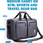 Bago Foldable Duffel Bags for Traveling Women & Men - 40L Sports Packable - Image 7