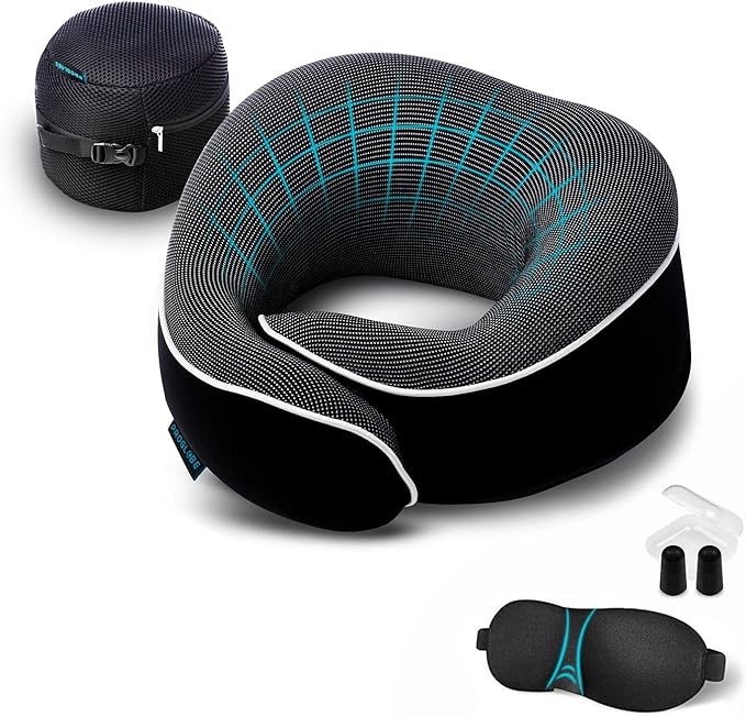 Orthopedic Neck Pillow, Travel Neck Pillows by Proglobe