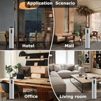 1000ML- Tower Hotel Scent Diffuser with WiFi App Control for Whole House - Commercial Diffuser Machine Cover 10000 Sq Ft - Scent Air Machine & Waterless Essential Oil Diffuser for Large Room - Silver
