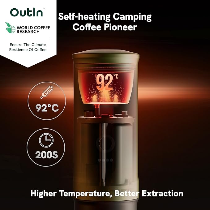 OutIn Nano Portable Electric Espresso Machine, Travel Coffee Maker - Image 4