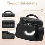 LEDAOU Toiletry Bag for Women, Quilted Travel Makeup Bag Organizer - Image 4
