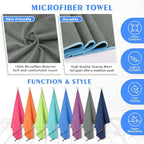 HOEAAS 2 Pack Microfiber Camping Towels, Quick Dry Towel, Super Absorbent Ultra - Image 5