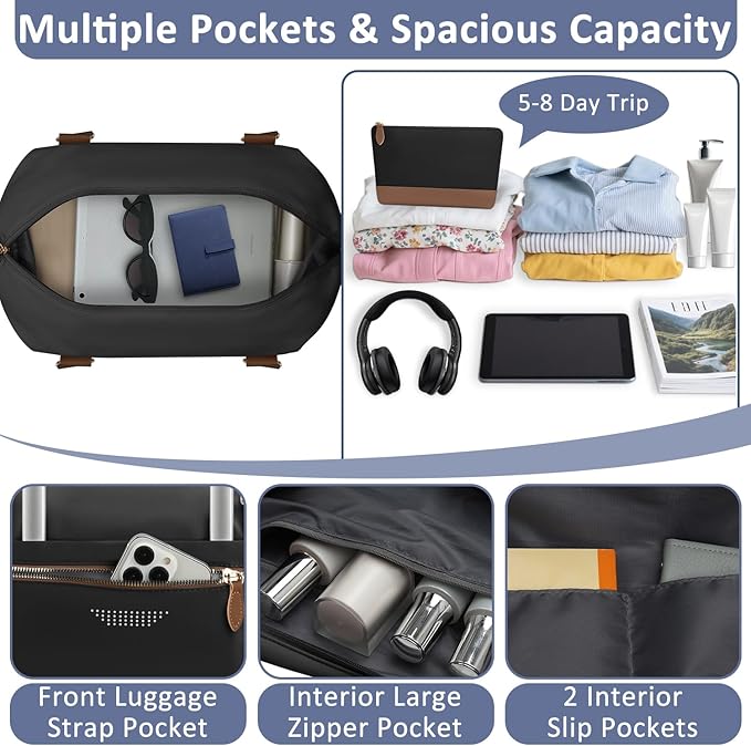 Travel Duffle Bag for Women, Weekender Bags, Hospital Bag for Labor Delivery - Image 4