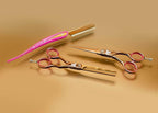 Cricket Shear Xpressions Hey Rosie 30T Professional Hair Cutting Scissors - Barber Scissors, Japanese Stainless Steel, Ideal for Stylists and Home Use, Hey Rosie - Rose Gold