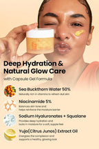 K-SECRET SEOUL 1988 Niacinamide Capsule Cream – Hydrating Face Moisturizer with 5% Niacinamide and Yuja | Vitamin C Capsule Cream for Dark Spots, Uneven Skin Tone | Korean Skincare, 50ml / 1.69 fl oz